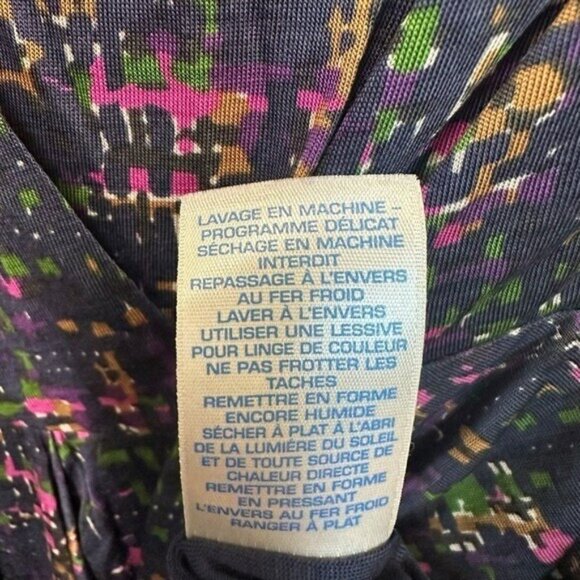 Boden US 2R Lydia Midi Dress Cowl Neck Half Sleeve Color Splash Purple WH540 - Picture 7 of 7